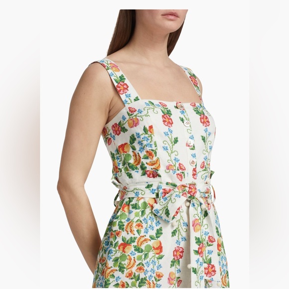NWT FARM RIO•Floral belted romper - Picture 4 of 11